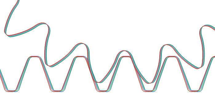 Crossed axis helical gears