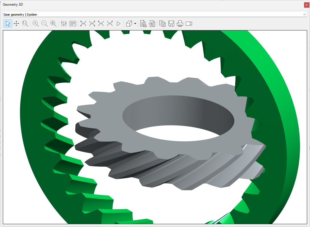 Crossed axis helical gears